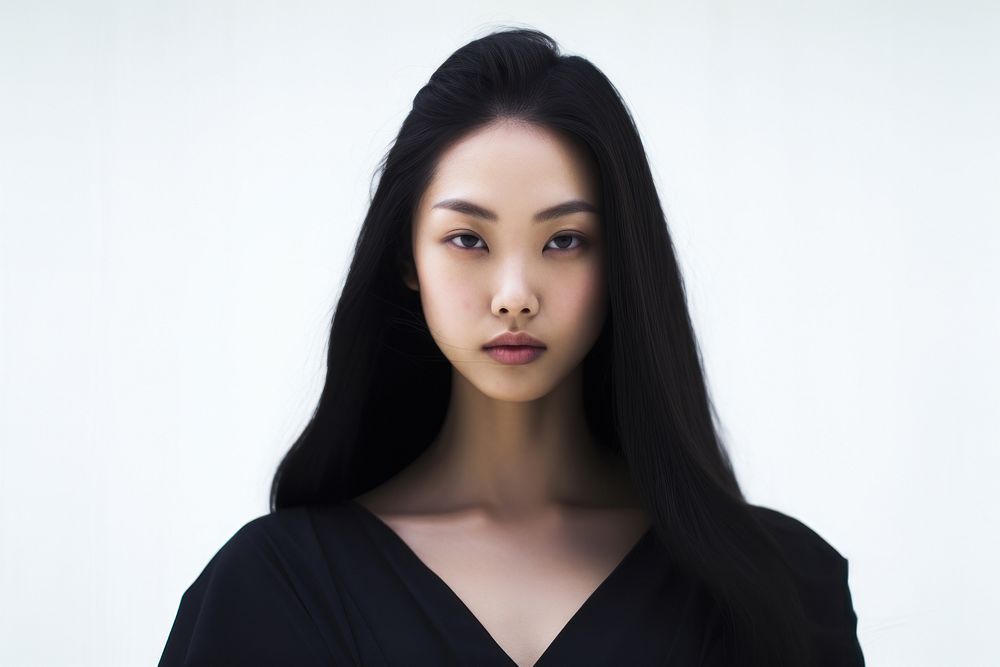Crossed-dresss asian woman portrait adult photo. AI generated Image by rawpixel.