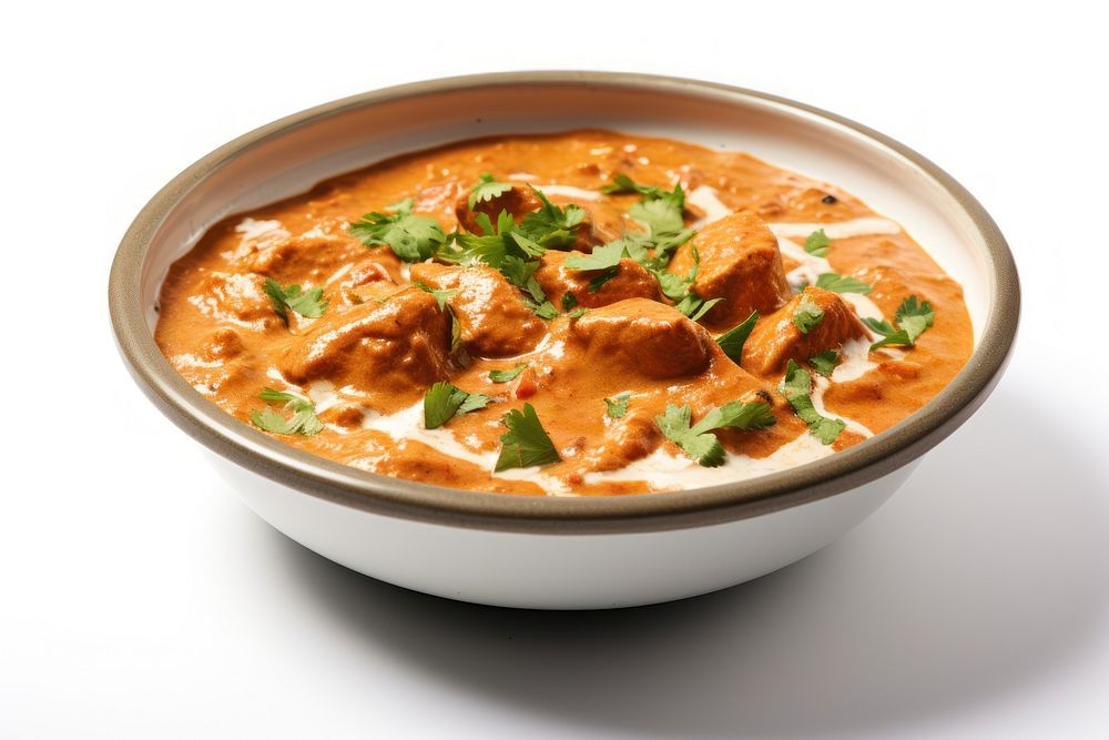 Indian butter chicken curry food meat meal.