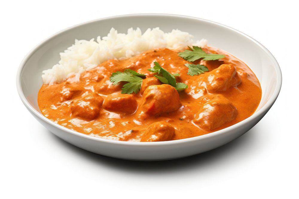 Indian butter chicken curry gravy food meal.
