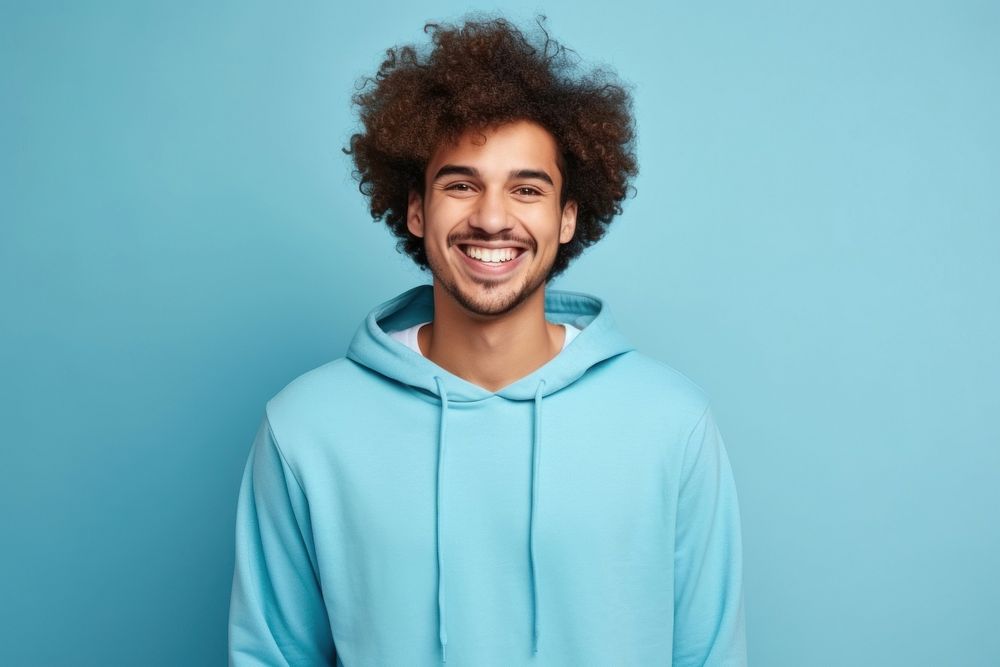 Hindu man smile sweatshirt portrait. AI generated Image by rawpixel.