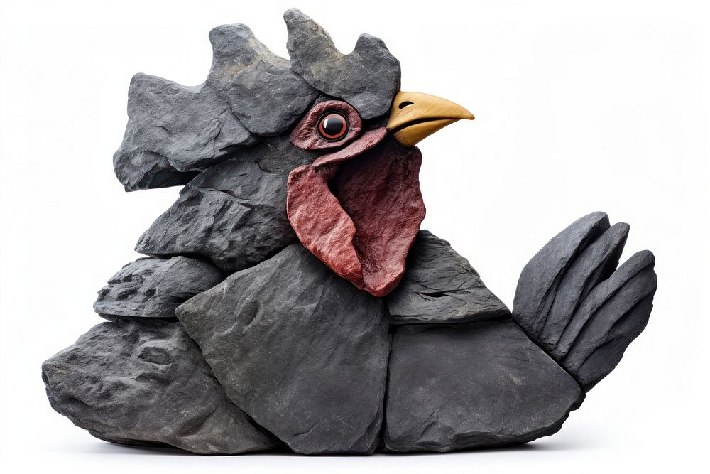 Rock heavy element Chicken shape chicken animal nature.