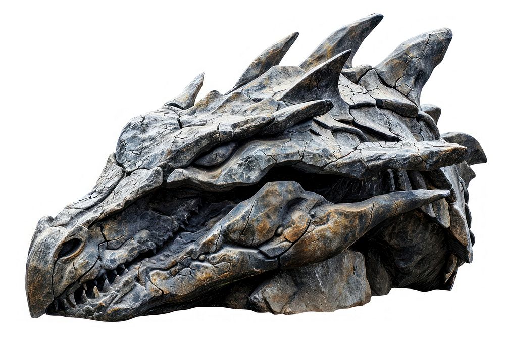Rock heavy element Dragon shape sculpture animal statue.