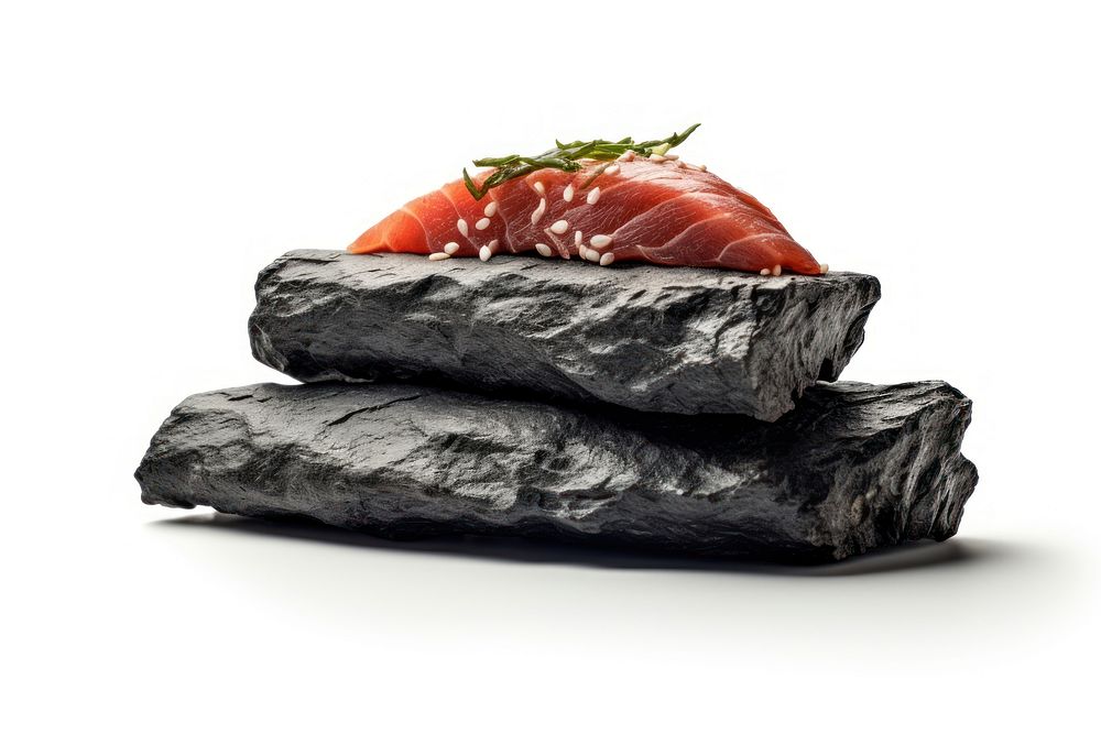 Rock heavy element Sushi shape sushi food meat.