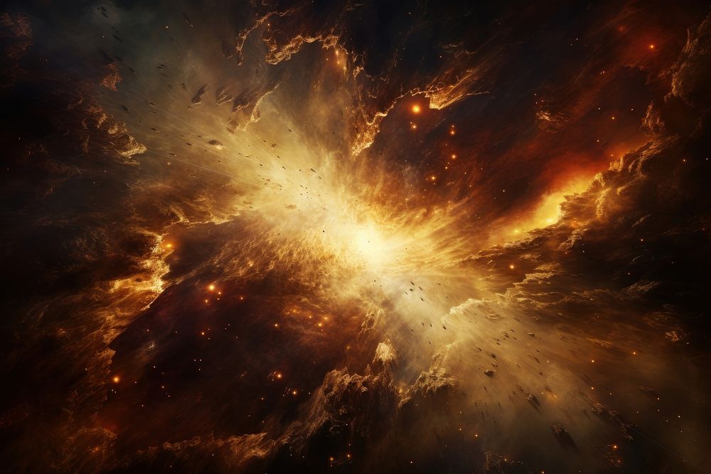  Galaxy astronomy explosion universe. AI generated Image by rawpixel.