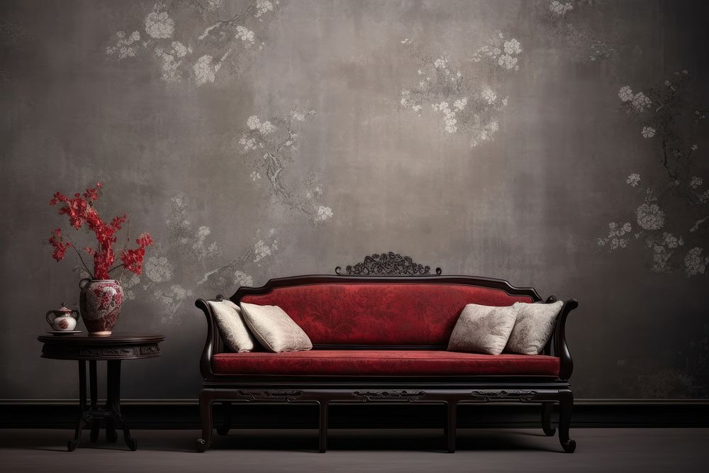 Sofa chinese Style architecture furniture cushion.