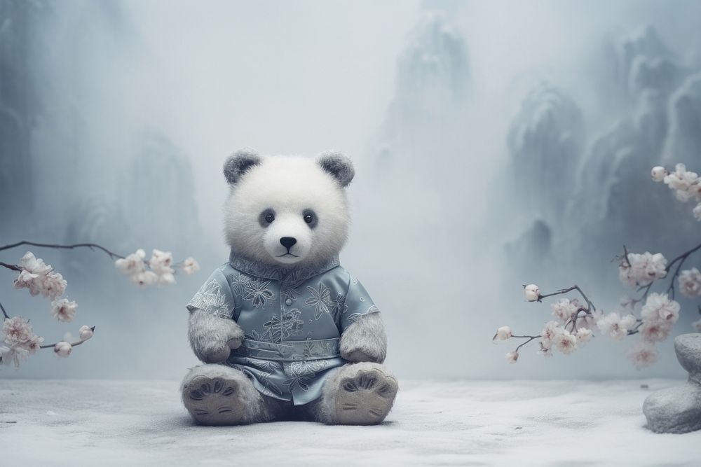 Teddy bear chinese Style toy representation creativity.