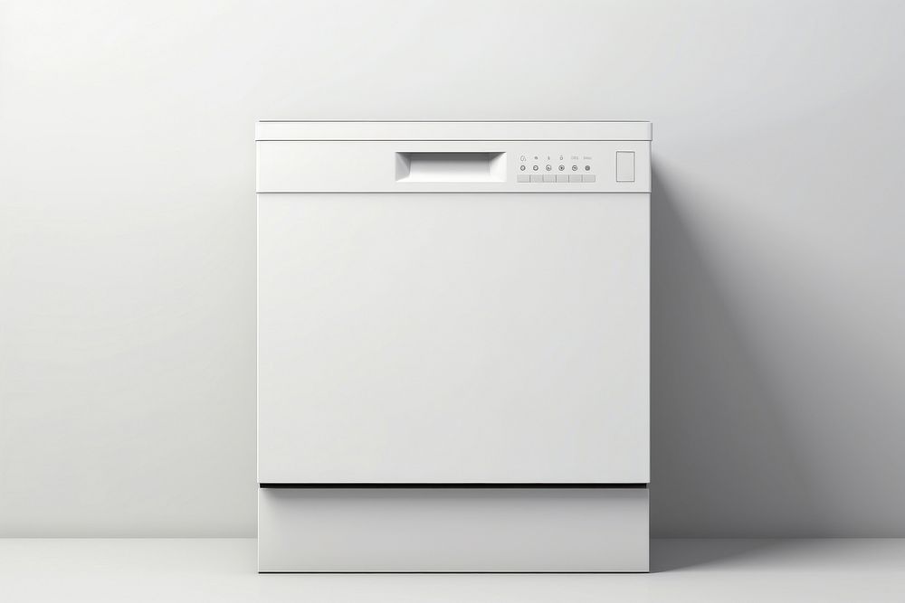 White dishwasher appliance architecture technology.