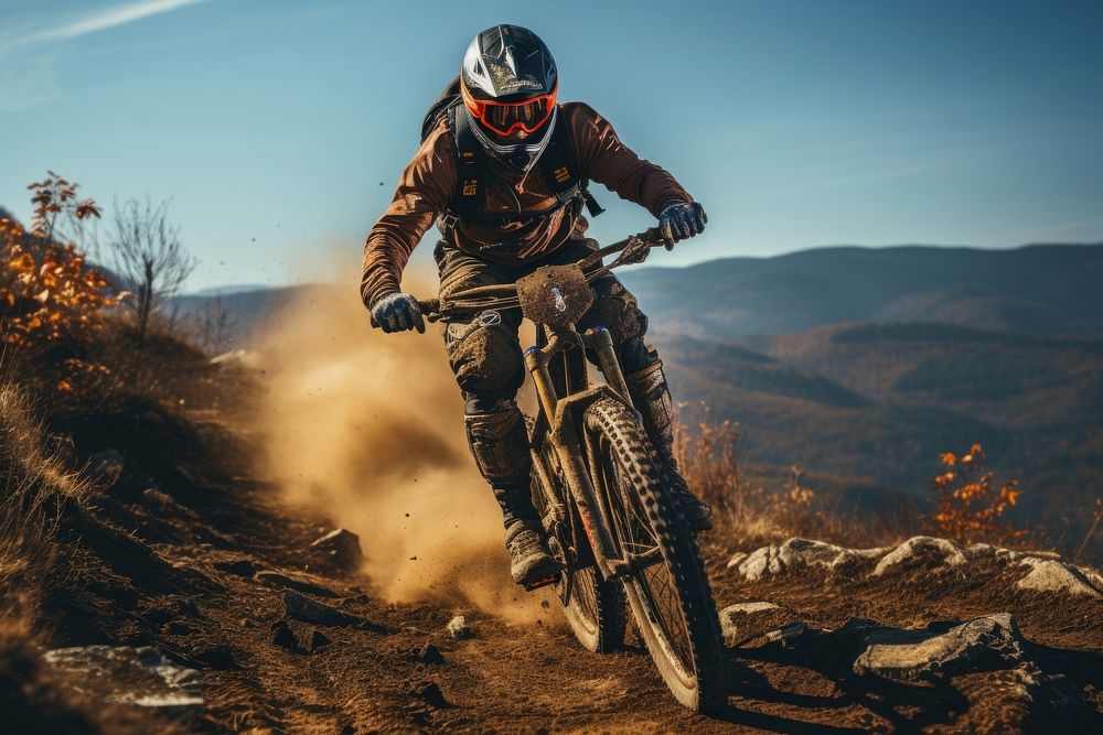 Bicycle sports motorcycle motocross. AI generated Image by rawpixel.
