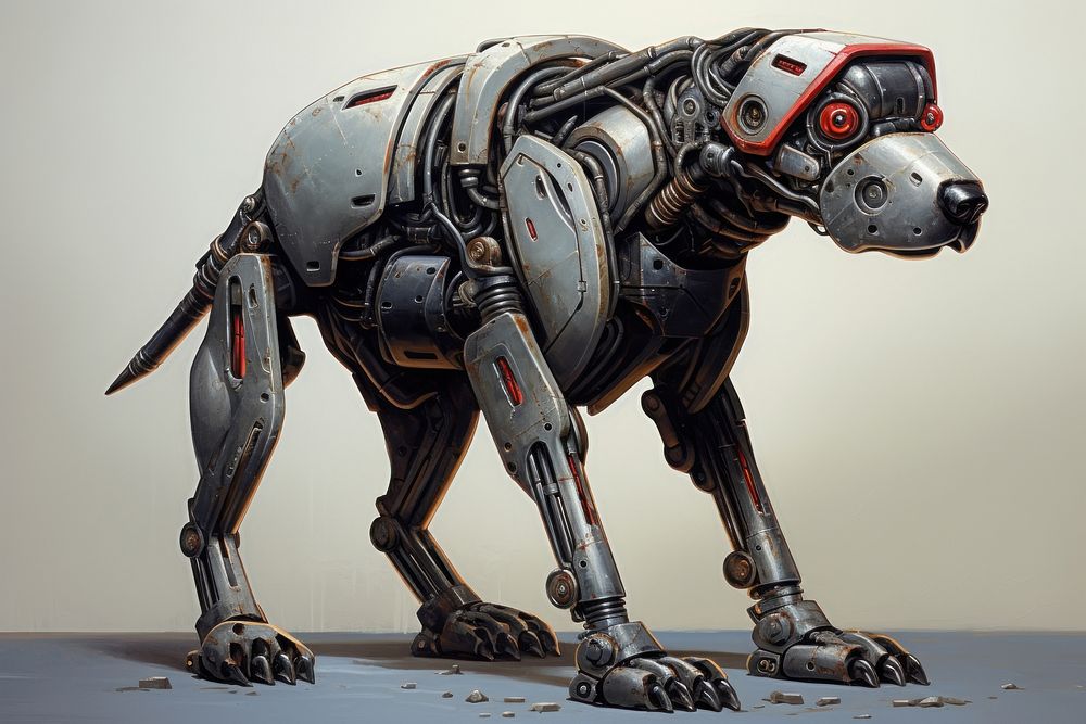 Robot dog robot technology futuristic.