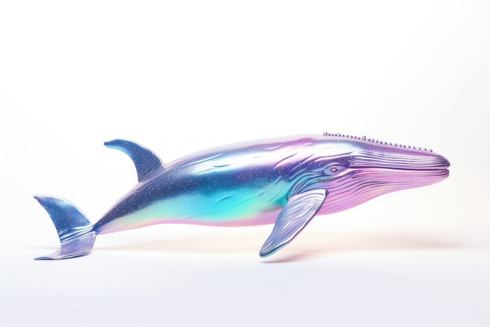 3d Marine Whale holographic whale animal mammal.