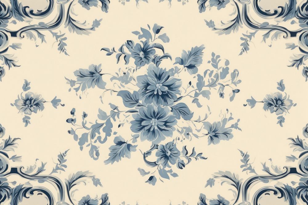Blue vintage border pattern art backgrounds repetition.