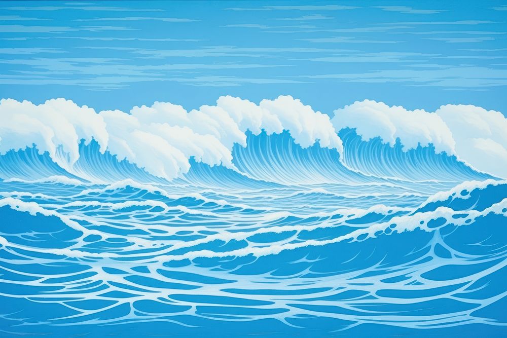 Ocean backgrounds nature sea. AI generated Image by rawpixel.