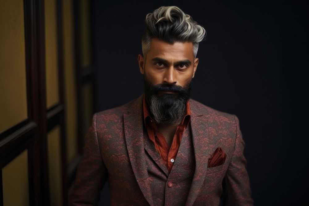 Indian man portrait fashion adult.