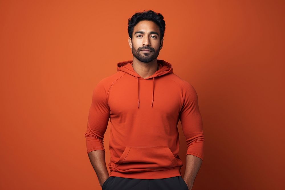 Indian man sweatshirt portrait sweater.
