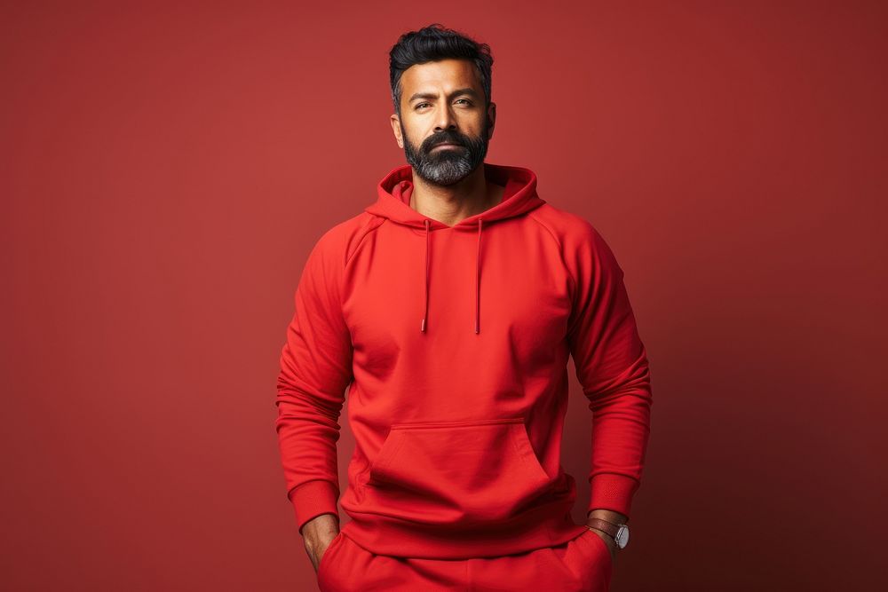 Indian man sweatshirt sports adult.