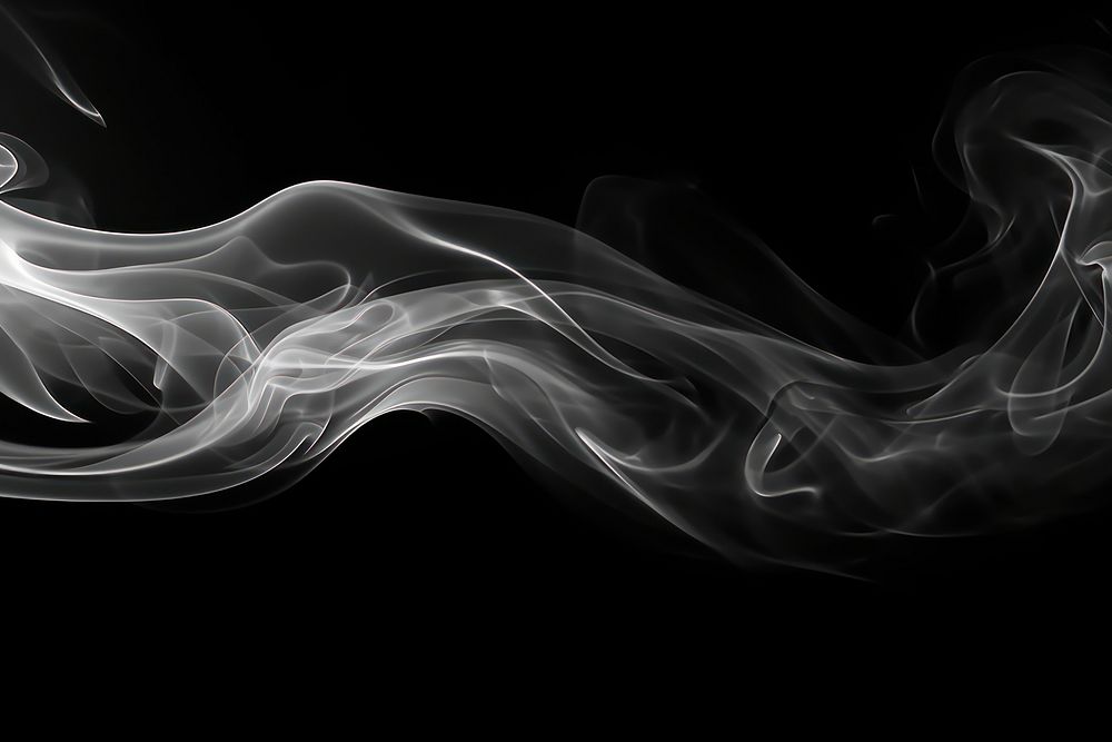 Photography of smoke motion black white.