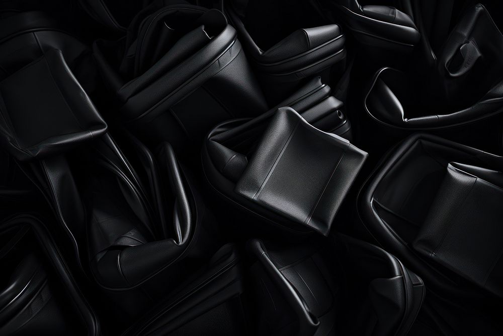 Photography of plastic black backgrounds full frame.