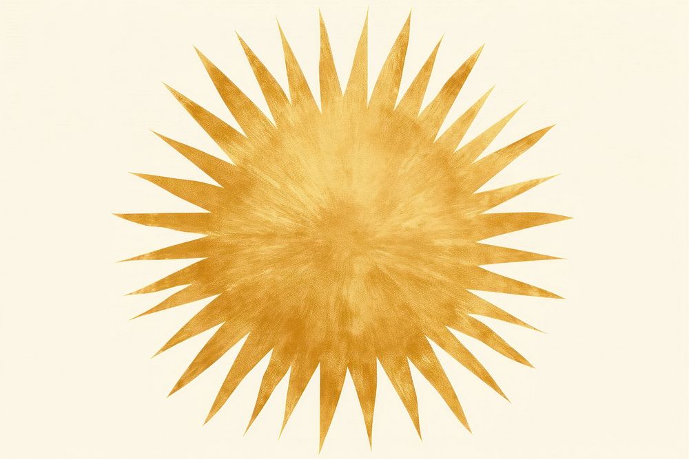 Spiritual sun radiant gold pattern paper. AI generated Image by rawpixel.