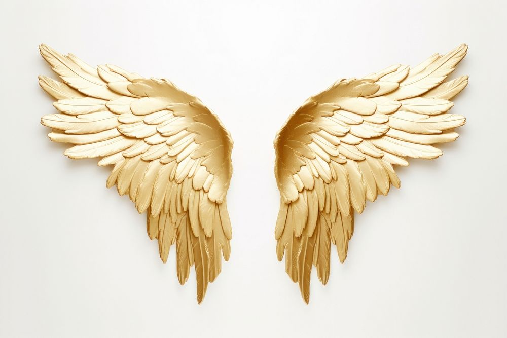 Wings gold angel archangel. AI generated Image by rawpixel.