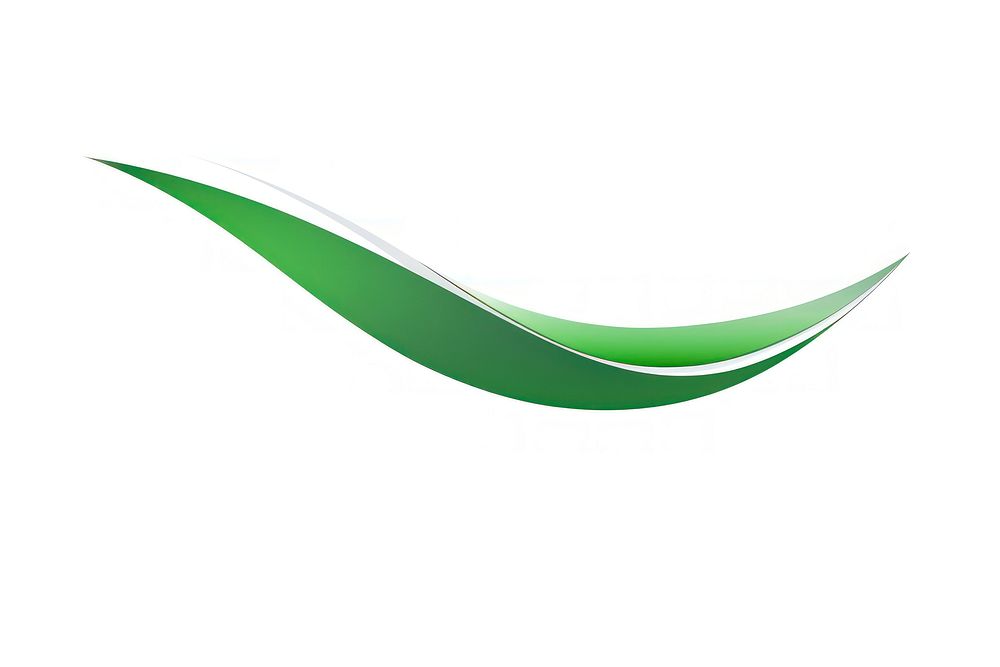 Green vectorized line logo abstract white background.
