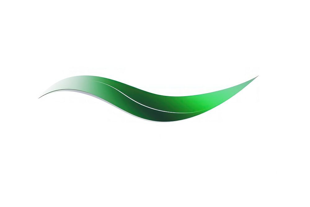 Green vectorized line logo abstract white background.