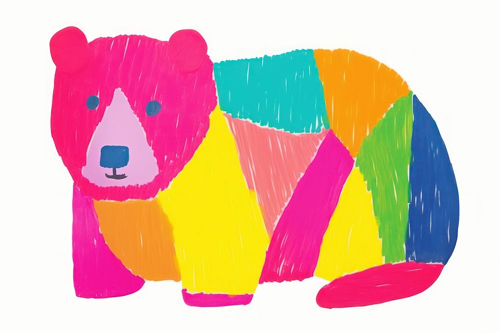 Bear mammal art toy. AI generated Image by rawpixel.