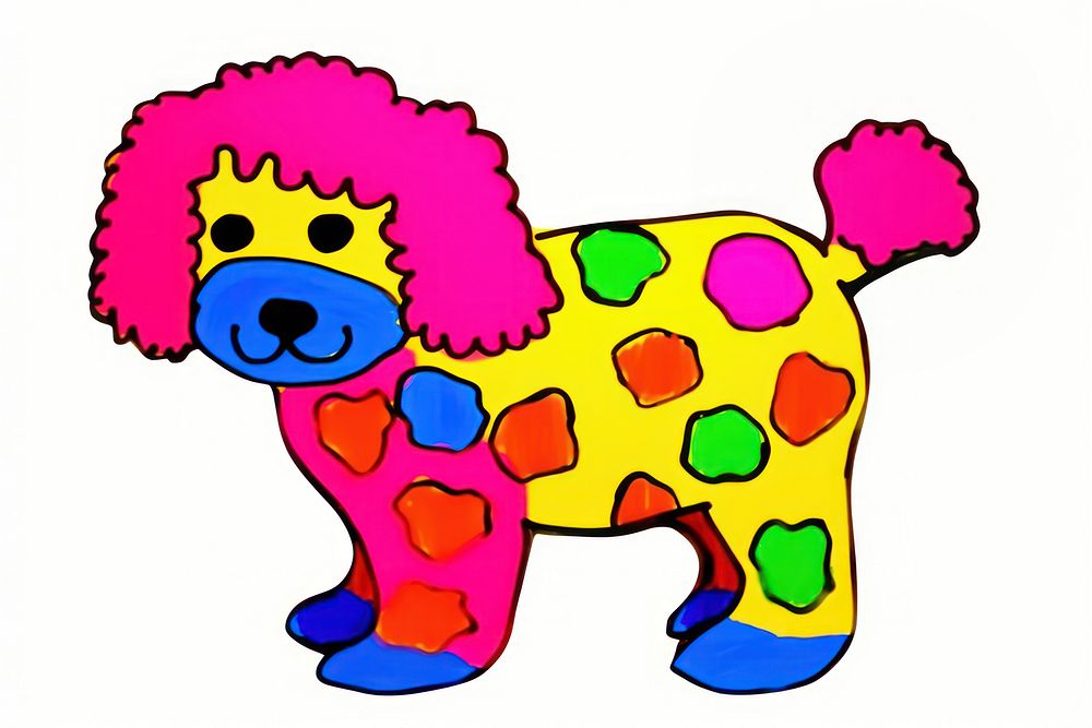 Dog toy representation vibrant color. AI generated Image by rawpixel.