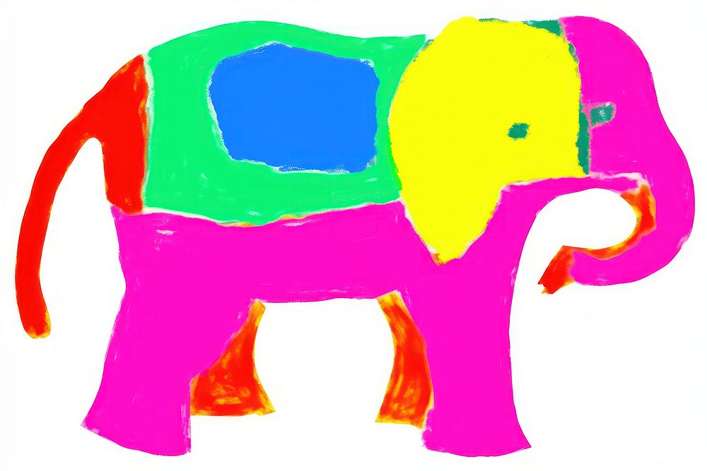 Elephant mammal toy art. AI generated Image by rawpixel.