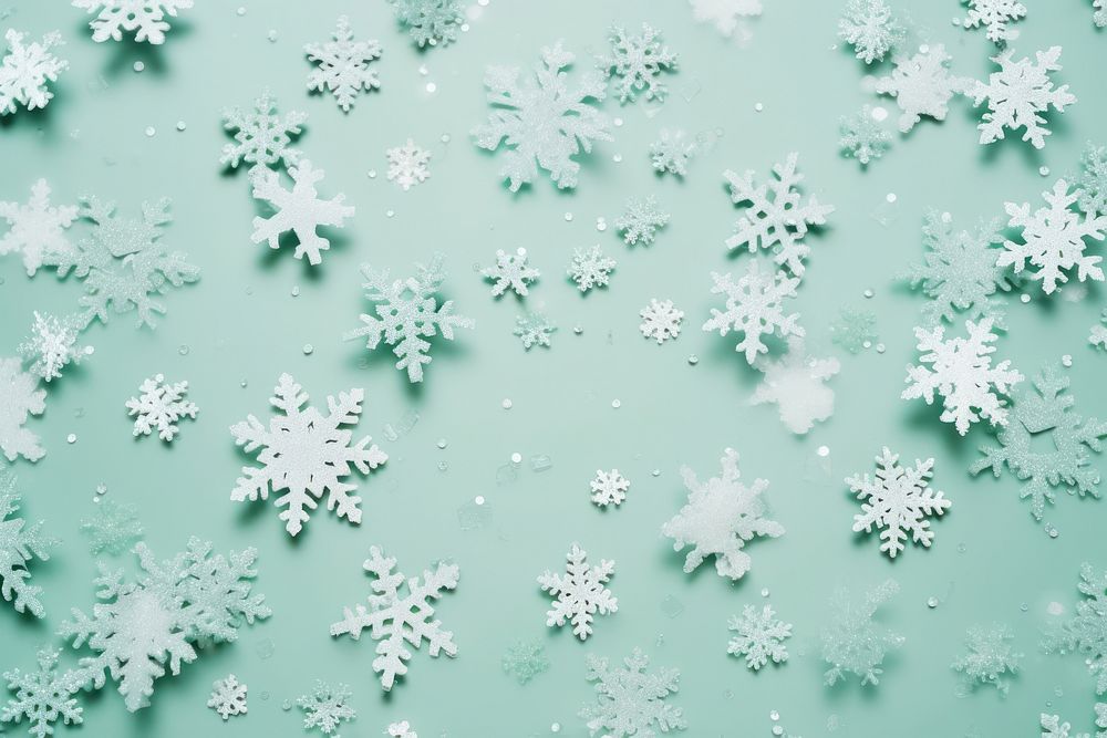 Holographic foil snowflakes backgrounds holiday nature.