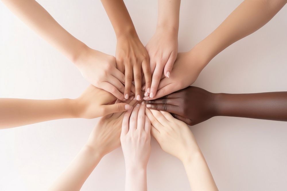 Group of Hands hand togetherness gesturing. AI generated Image by rawpixel.