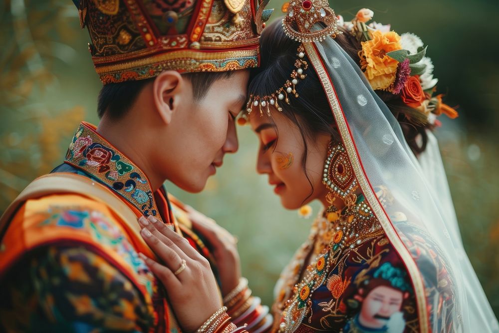 Bhutanese wedding jewelry person bride. | Free Photo - rawpixel