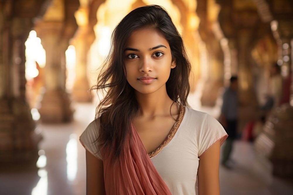Indian teen age women portrait adult photo.