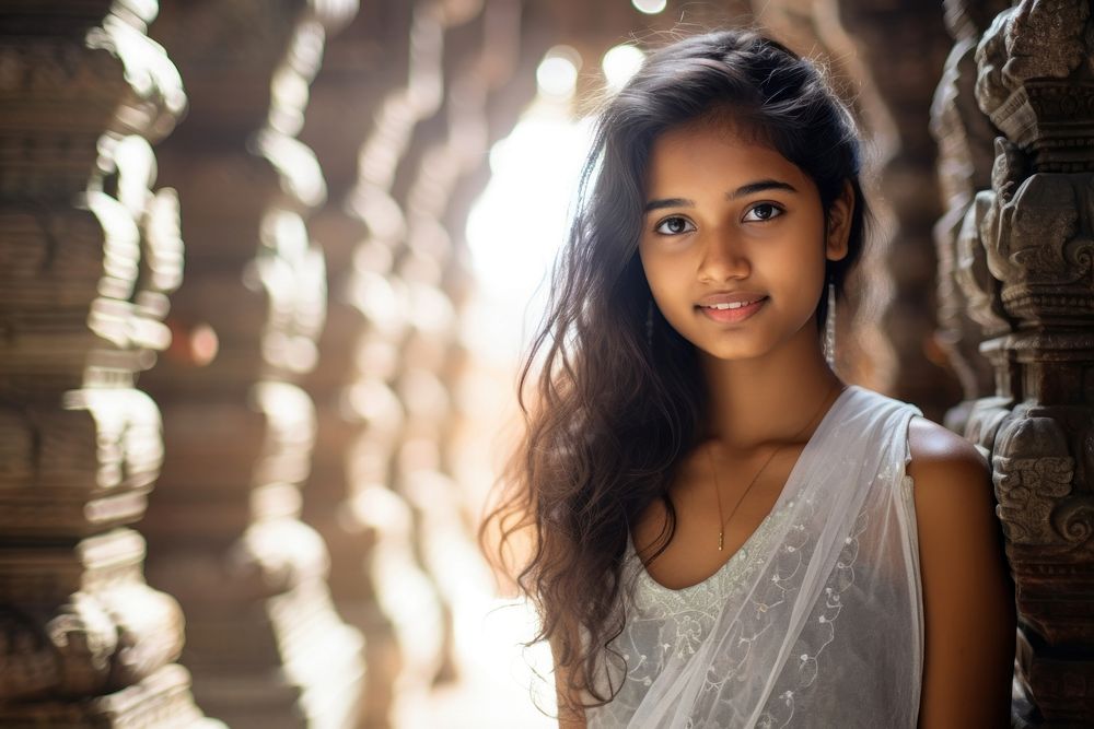 Indian teen age women portrait adult photo.