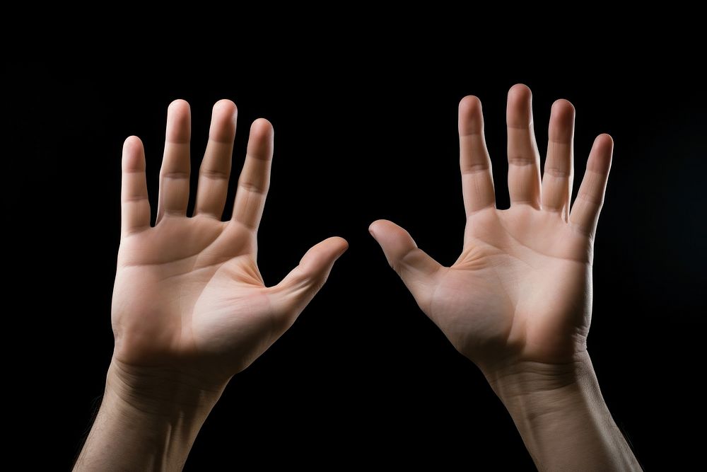 Palm hands position finger gesturing touching. AI generated Image by rawpixel.