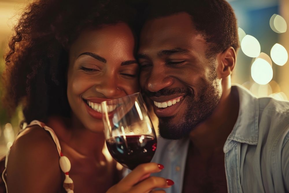 Happy black man couple celebrating | Free Photo - rawpixel