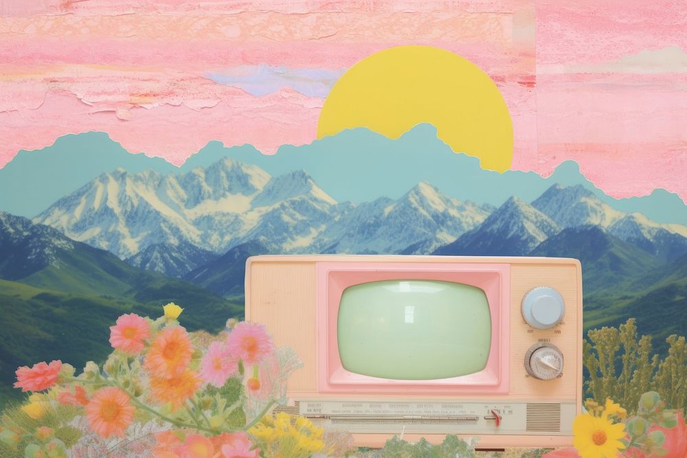 Radio television painting art.