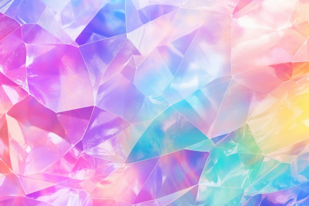 Rainbow holographic backgrounds abstract crystal.