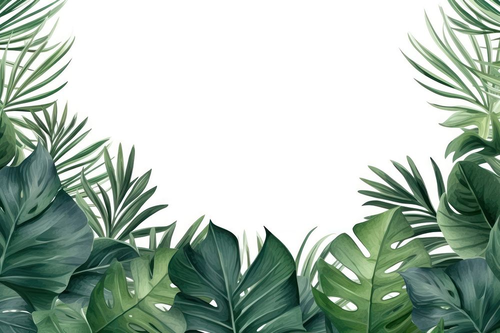 Tropical leaves green backgrounds outdoors.