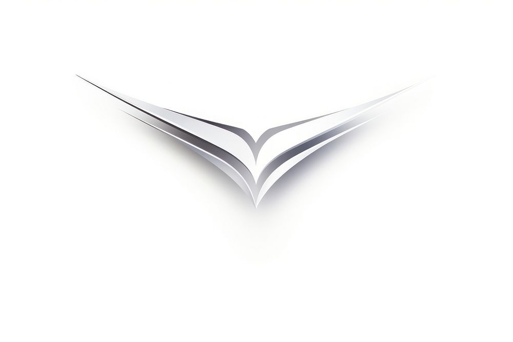 Silver swift vectorized line logo abstract symbol.