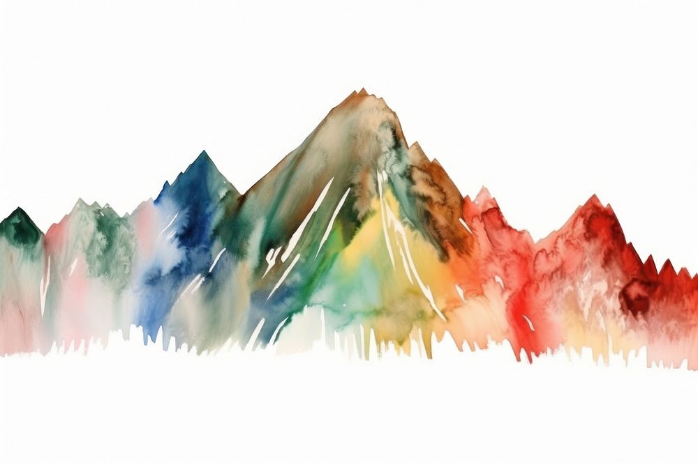 Mountain border backgrounds panoramic painting.
