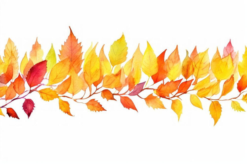 Autumn leaves border backgrounds pattern autumn.