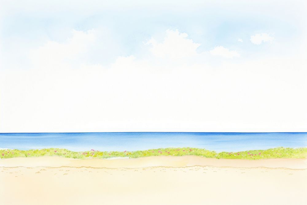 Beach border backgrounds panoramic outdoors.