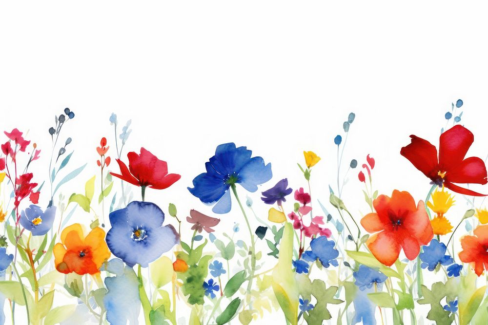 Colorful flower border backgrounds outdoors pattern.