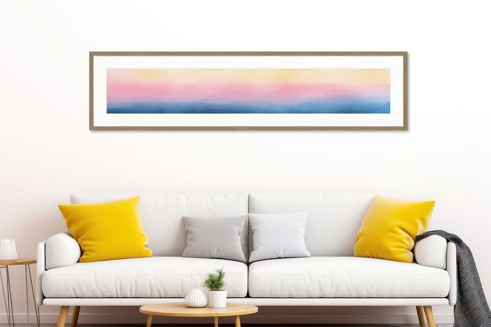 Vanilla sky border furniture panoramic painting.