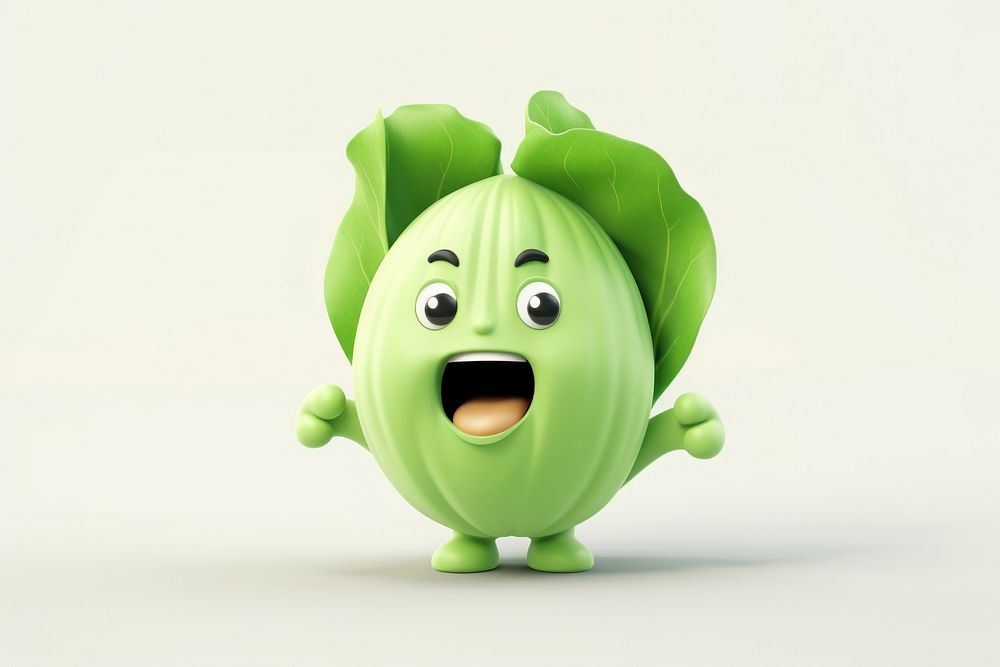 Bok choy vegetable cartoon green.