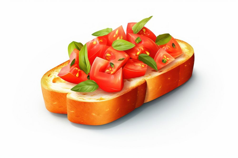 Bruschetta vegetable tomato bread.