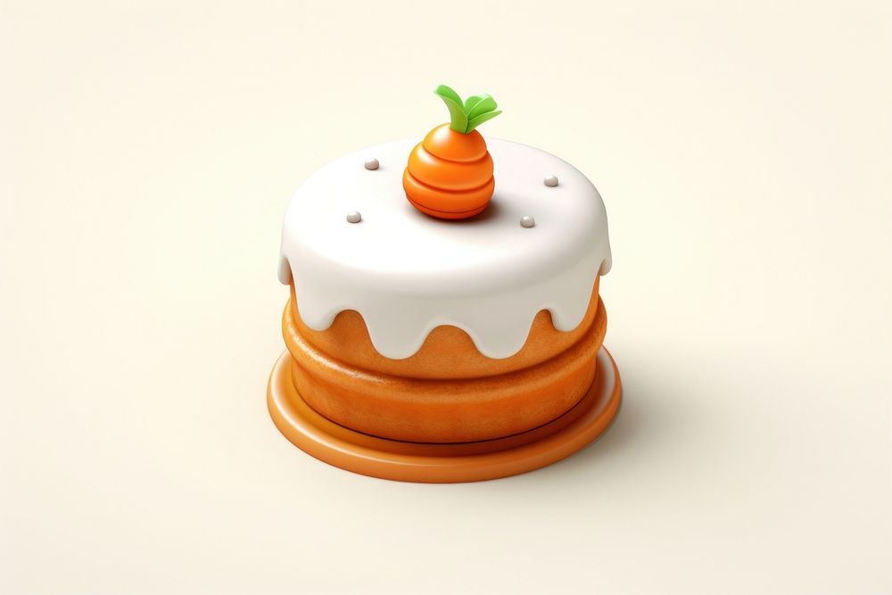 Carrot cake dessert icing food.