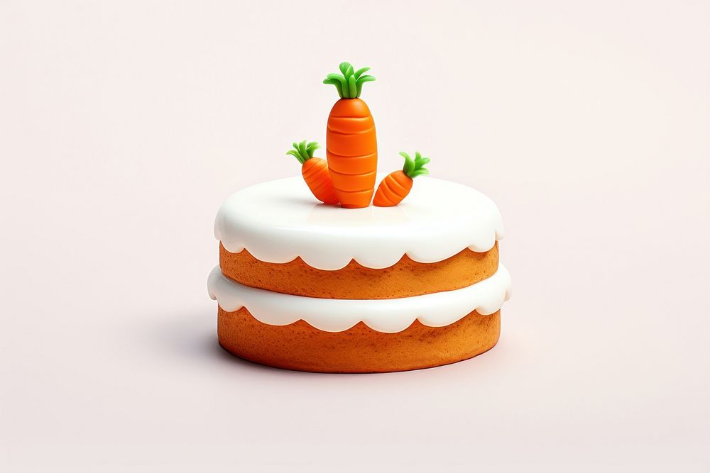 Carrot cake vegetable dessert icing.