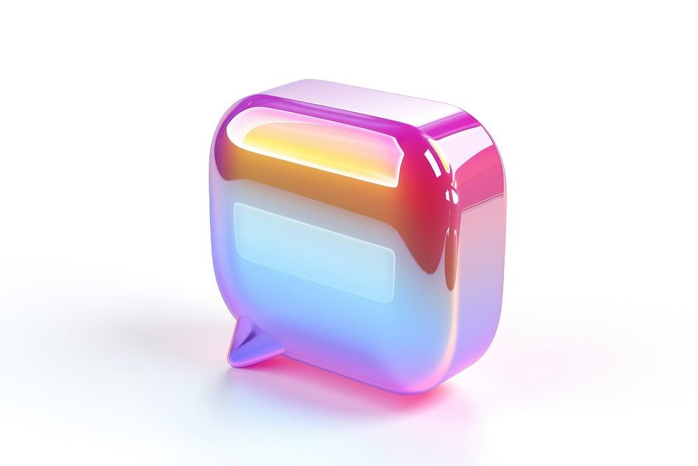 Chat box icon white background technology rectangle.