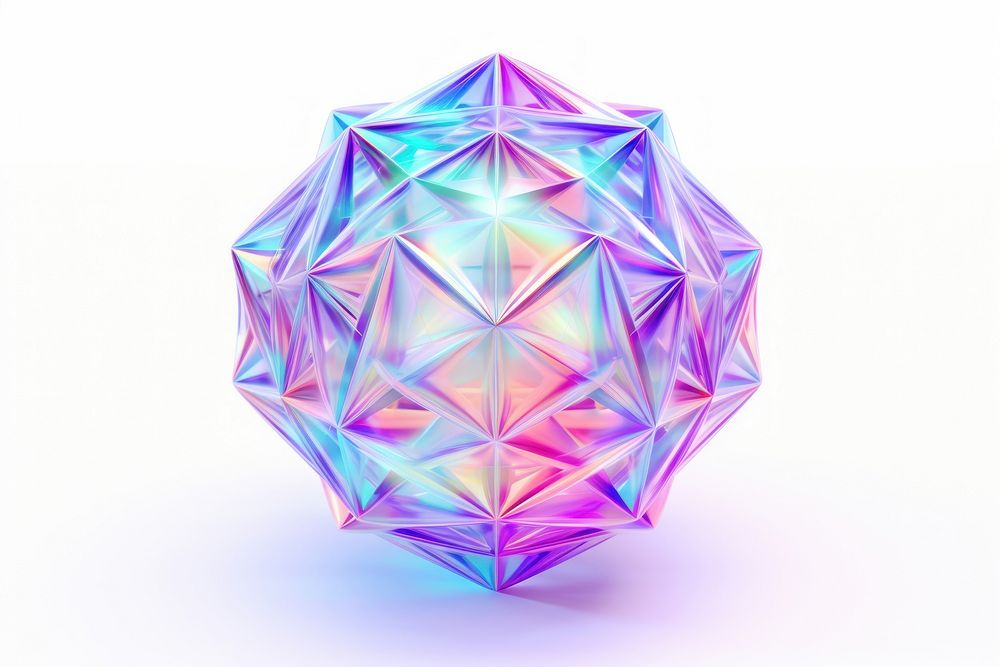 Geometric jewelry sphere purple.